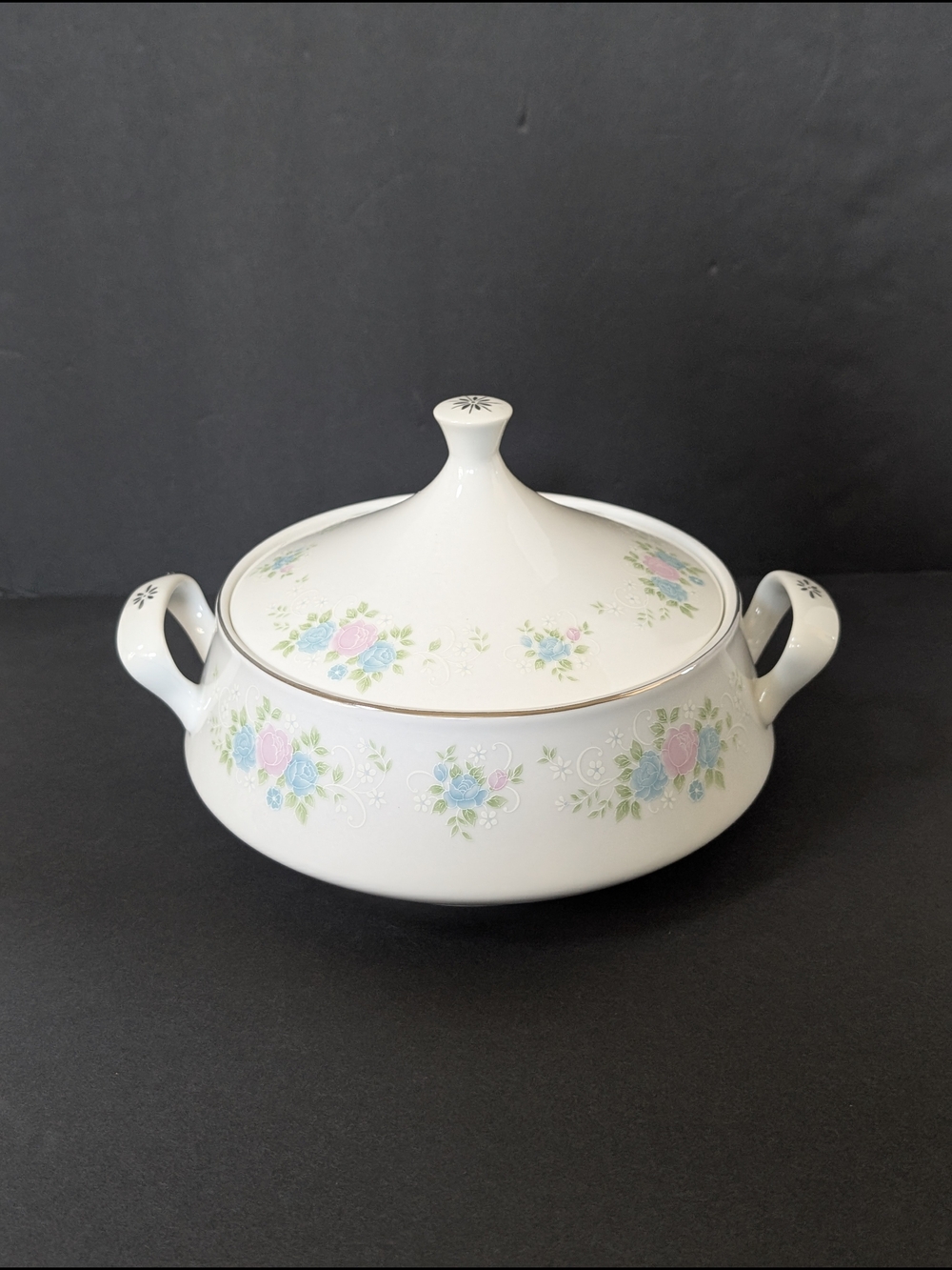 Prestige China Garden Covered Lid Casserole Vegetable Soup Tureen Jian Shiang